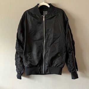 Black keys bomber jacket size medium EUC